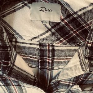 RAILS - L Women’s blue flannel shirt